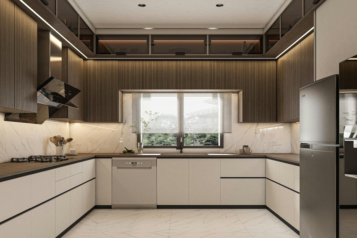 Clean modern kitchen after professional service
