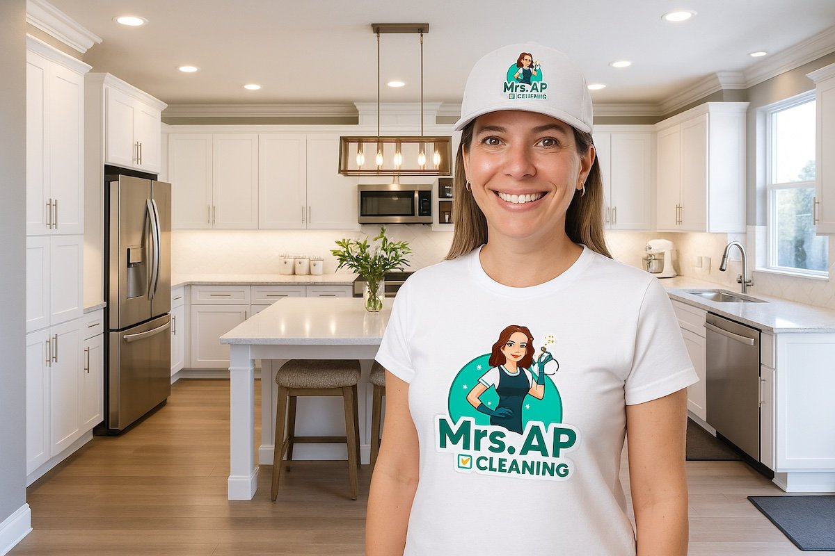 Mrs. AP Cleaning professional in uniform