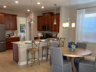 Beautiful clean dinning room and kitchen